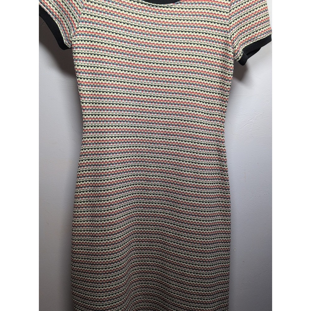 ModCloth Multicolor Braided Rope Striped Dress XS - Picture 3 of 7
